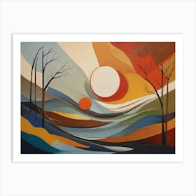 Abstract Landscape Painting 7 Art Print