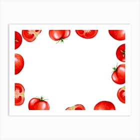 Tomatoes Frame Art Print