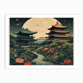 Chinese Pagoda 1 Art Print