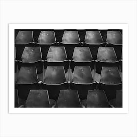 Empty Stadium Seats Art Print