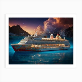 Default Experience The Opulence Of A Luxury Cruise Ship In A B 1 Art Print