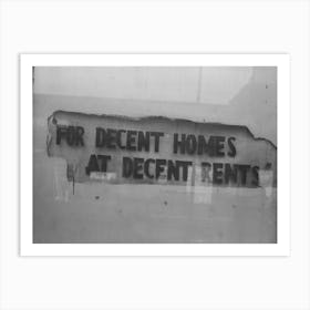 Sign In African American Section Of Chicago, Illinois By Russell Lee 1 Art Print