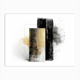 Black And Gold 72 Art Print