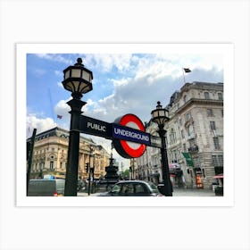 London Underground And Taxi (UK Series) Art Print