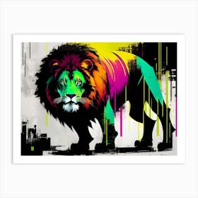 Lion Painting 120 Art Print