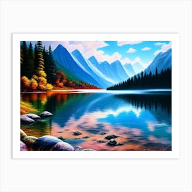 Mountain Lake 40 Art Print