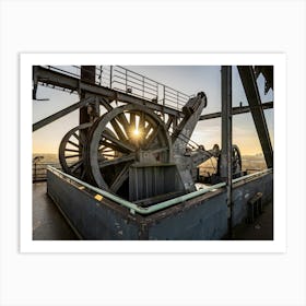 Sunshine At The Blast Furnace In Landschaftspark Duisburg-Nord Germany Affiche