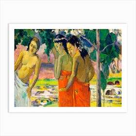 Three Tahitian Women (1896), Paul Gauguin Art Print