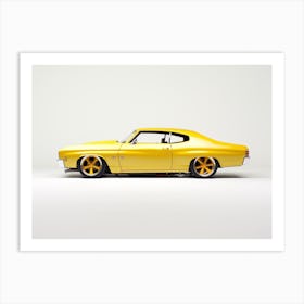 Toy Car 70 Chevelle Ss Yellow 2 Art Print