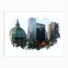 Cathédrale Marie Reine Du Monde, Montréal, Canada Art Print