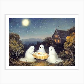 Ghosts At The Table 2 Art Print