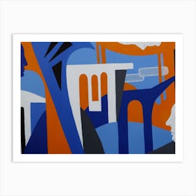 Blue City Art Print