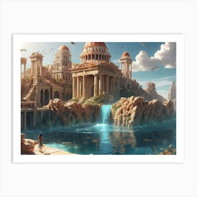 Egyptian City Art Print