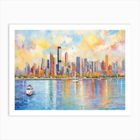 Chicago Skyline 4 Art Print