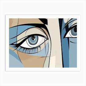 Eyes Of A Woman Art Print