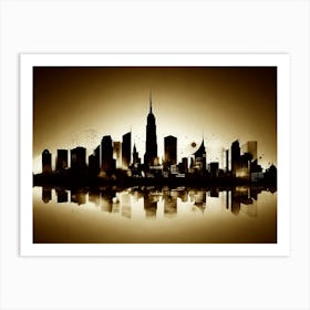 New York City Skyline 45 Art Print