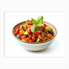 Vegetable Dish In A Bowl Art Print