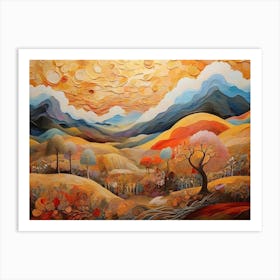 Landscape Painting 40 Art Print