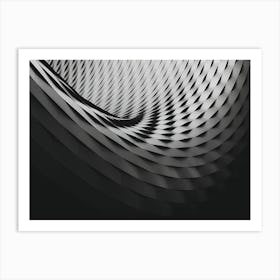 Abstract Black And White 2 Art Print