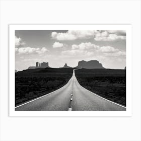 Monument Valley Desert Road Art Print
