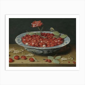 Bowl Of Raspberries 1 Art Print