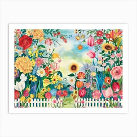 Garden Scene Art Print