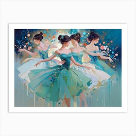 Three Ballerinas Art Print