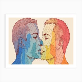 Rainbow Kiss Art Print