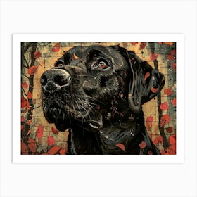 Black Labrador Fine Art Portrait 1 Art Print