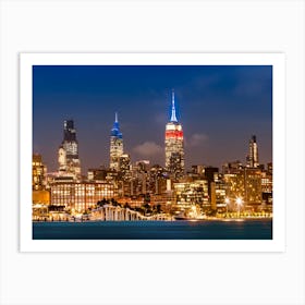 Impressive Midtown Manhattan Skyline With Little Island Art Print