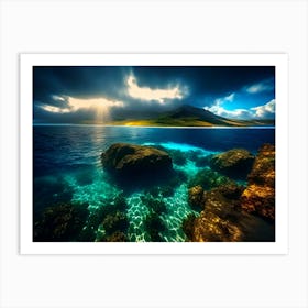 Rainbow Over The Ocean 8 Art Print