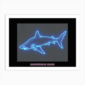 Pink Aqua Hammerhead Shark Poster 6 Poster