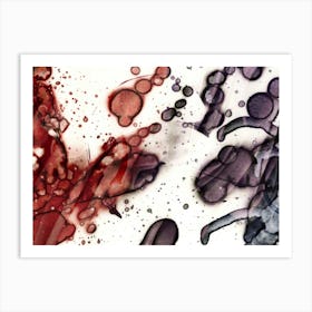 Watercolor Abstraction Colored Spots 3 Art Print