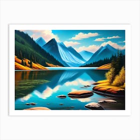 Mountain Lake 19 Art Print