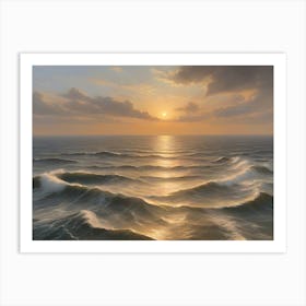 Sunrise Over The Ocean Art Print