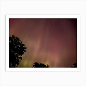 Pinks and Greens of the Aurora Borealis Art Print