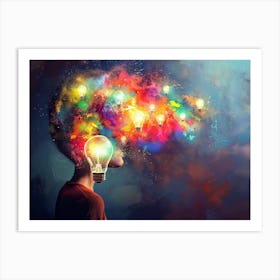 So many ideas in my head Art Print