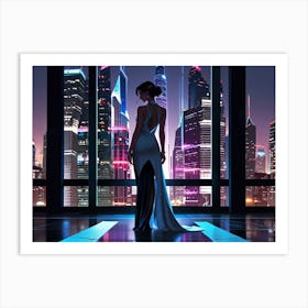 Futuristic Cityscape Art Print