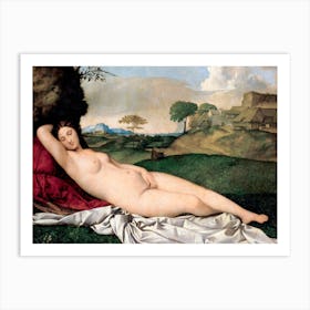 Sleeping Venus, Giorgione Art Print