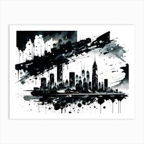 New York City Skyline 9 Art Print