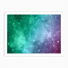 Shining Star Galaxy Space Background Affiche