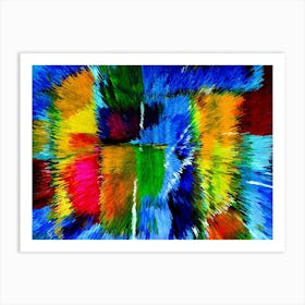 Acrylic Extruded Painting 135 Art Print