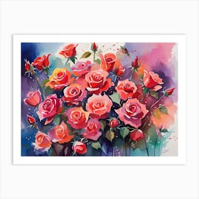 Bouquet Of Roses 1 Art Print