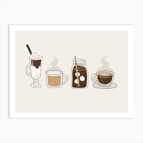 Coffee Variations Art Print