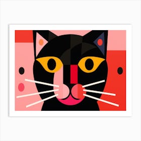 Cat Face Art Print