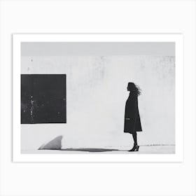 Shadow Of A Woman Art Print