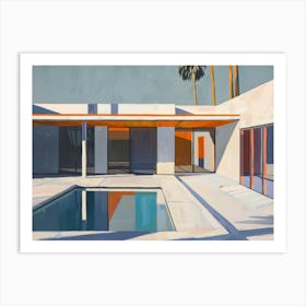 Pool In Palm Springs Art Print