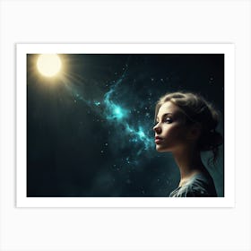 Dreaming Woman Art Print