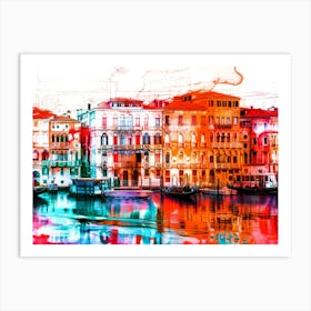 Seaside Zip - Grand Canal Venice Art Print