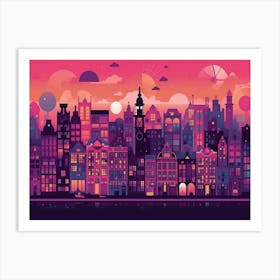 Amsterdam Skyline Art Print